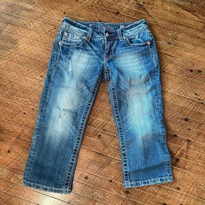 Miss Me bling western festival 26 cowboycore jean capri